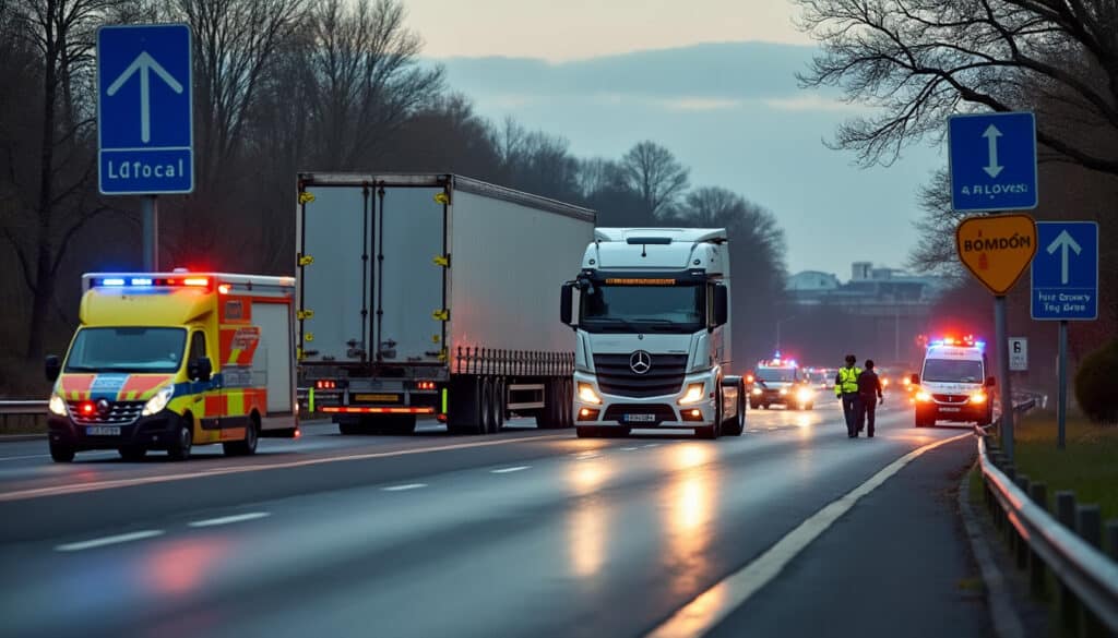 Accident camion à Feurs : circulation, victimes et enquête