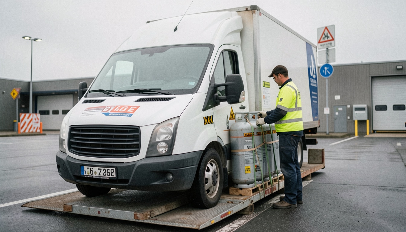 Camion de bouteilles de gaz : risques et sécurité