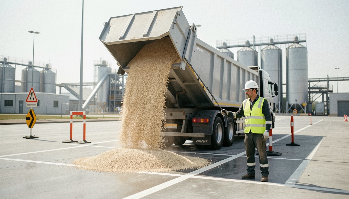 Chargement de vrac en camion : étapes et sécurité