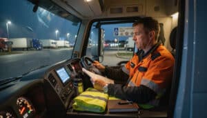 Temps de service du chauffeur routier de nuit